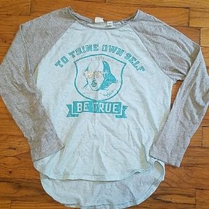 Gray and blue Gap girls shirt size 8